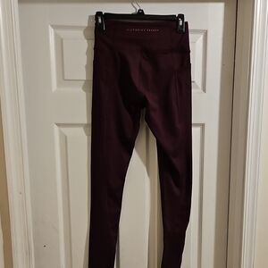 Victoria's Secret Burgundy Leggings